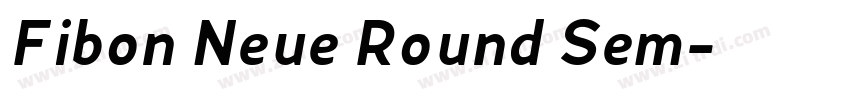 Fibon Neue Round Sem字体转换